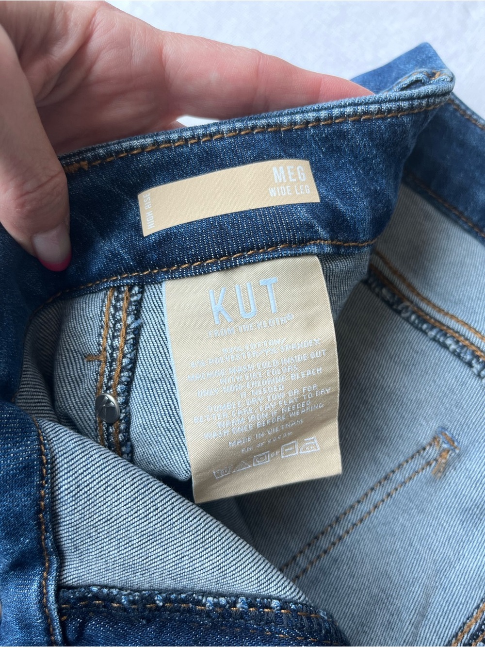 Kut From The Kloth Evereve Meg High Rise Wide Leg Jeans NWT - Picture 4 of 10